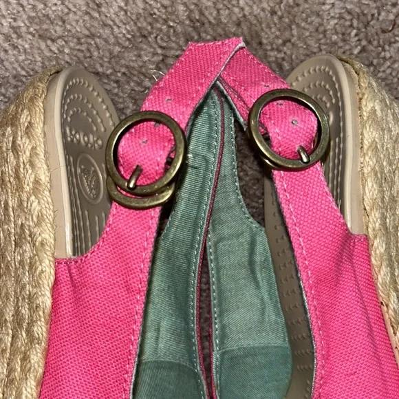 CROCS A-Leigh linen wedges - Picture 7 of 7